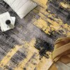 World Rug Gallery Modern Abstract Design Non Shedding Soft Area Rug 2' x 7' Yellow 402YELLOW2x7
